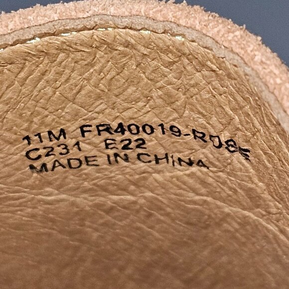 Frye Kenzie Venetian Flat Pointed Toe Loafer Slip On Rosewood Suede Size 11 - Picture 13 of 14